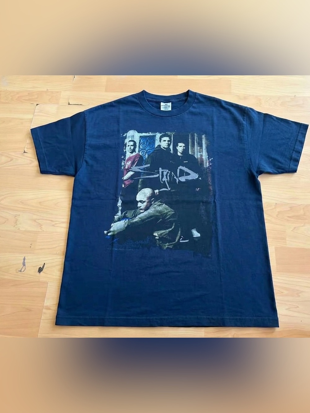 STAIND 2001 break the cycle shirt ORIGINAL XL washed Black Vintage cracked AC27